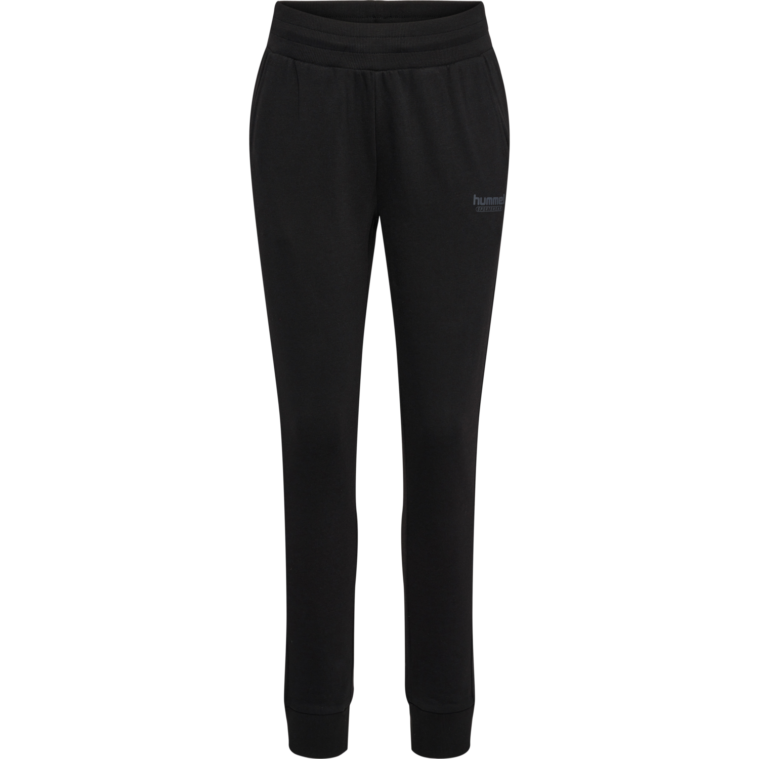 hmlBOOSTER TAPERED WOMAN PANTS, BLACK, packshot