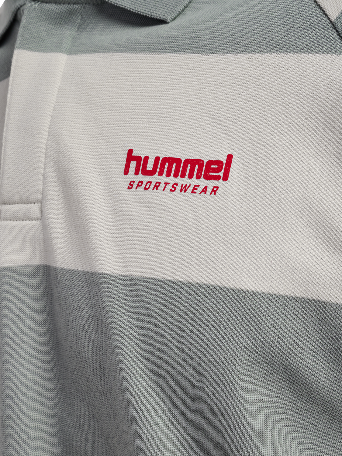 hmlLOOSE STRIPED POLO L/S, BELGIAN BLOCK, packshot