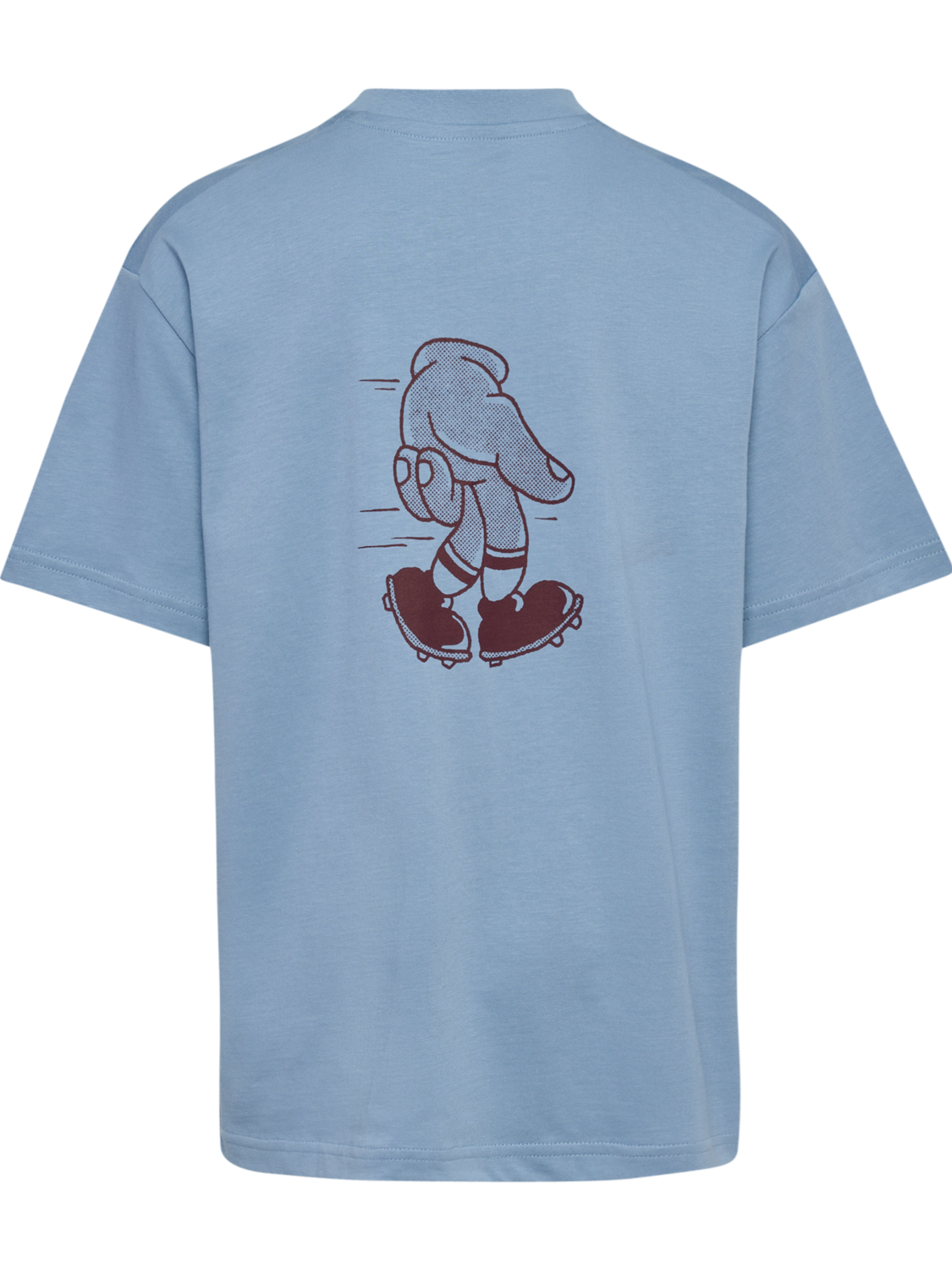 hmlLOOSE TEE S/S GRAPHIC JUNIOR, FADED DENIM, packshot