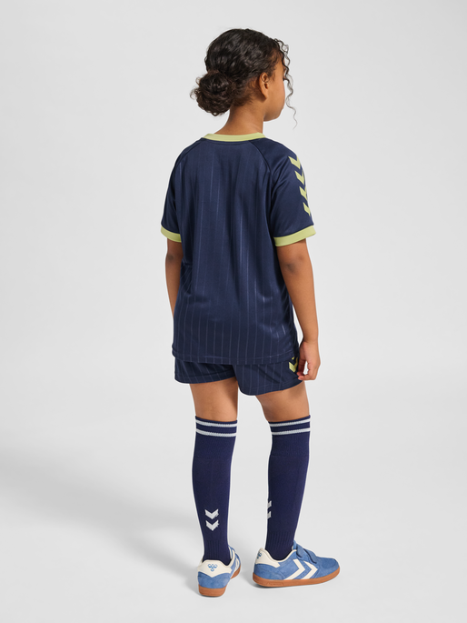 hmlJR GOAL STRIPE SET, DRESS BLUES, model