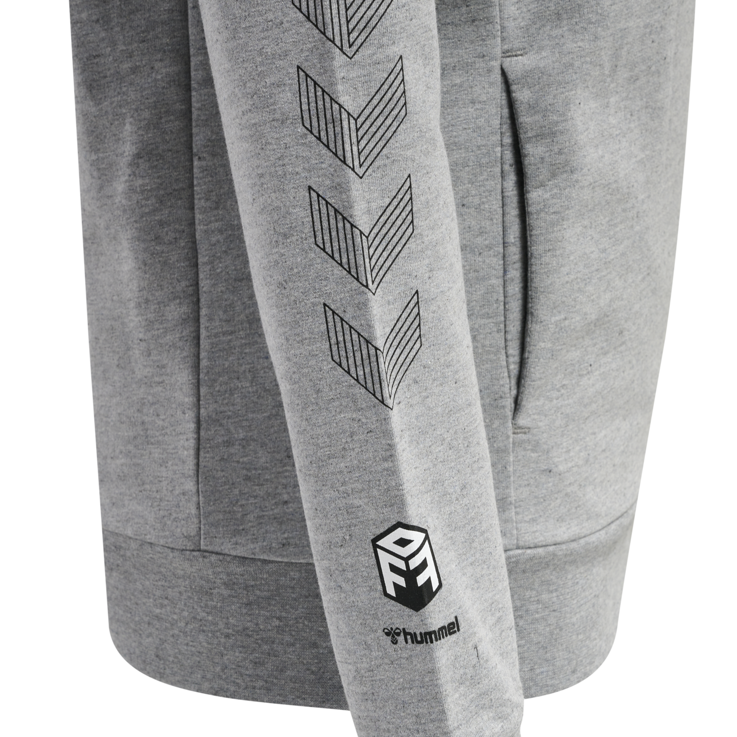 hmlMOVE GRID COTTON SWEATSHIRT WOMA, GREY MELANGE, packshot