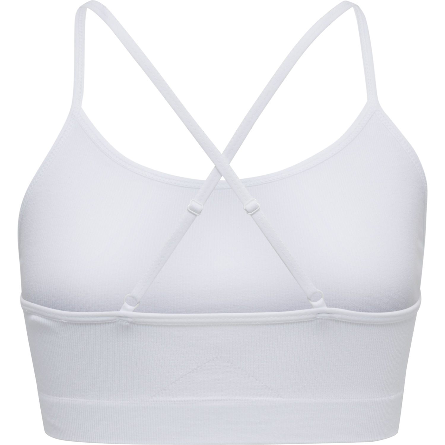 hmlJUNO SEAMLESS BRA, WHITE, packshot
