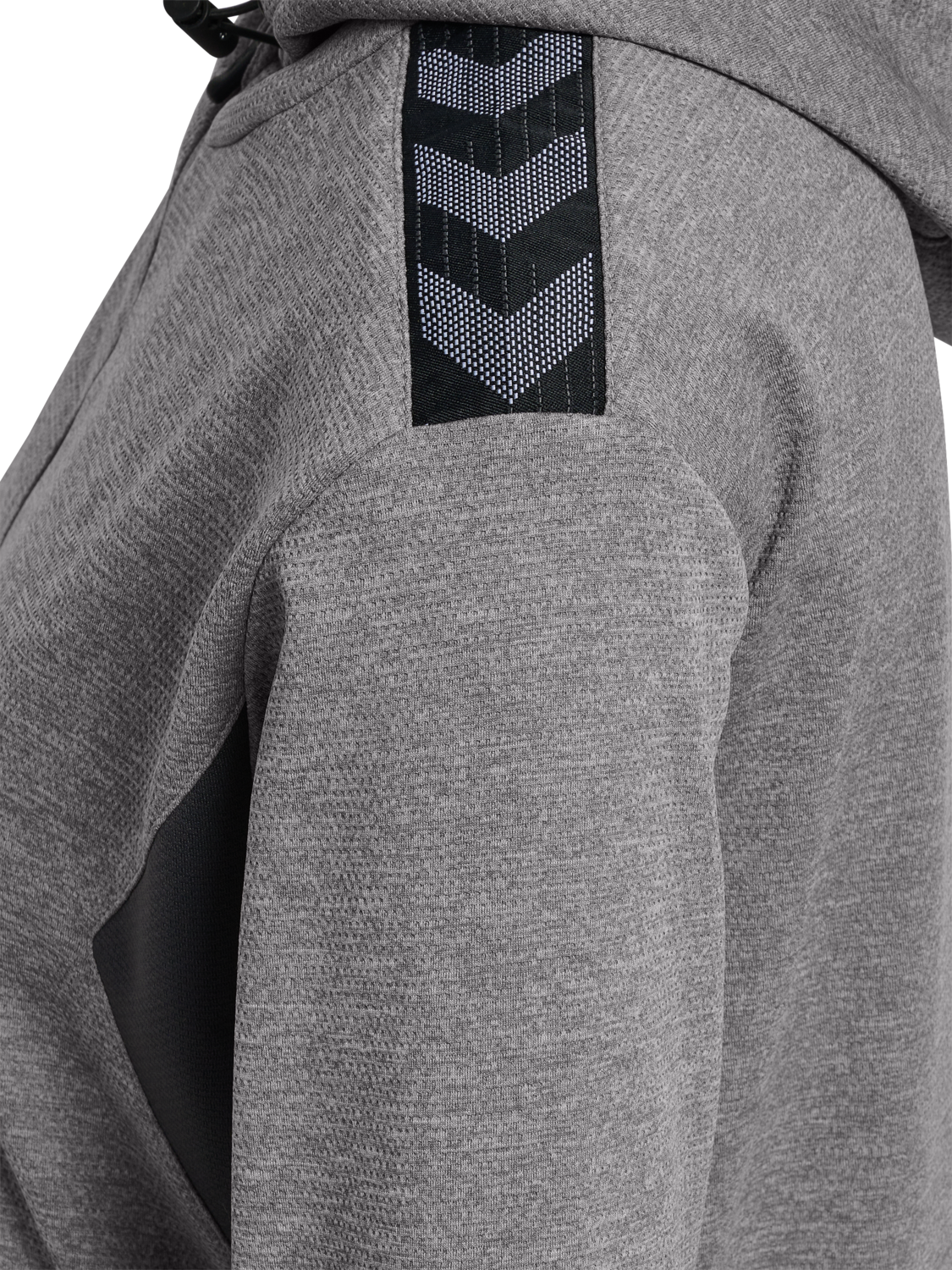 hmlAUTHENTIC PL ZIP HOODIE WOMAN, GREY MELANGE, packshot