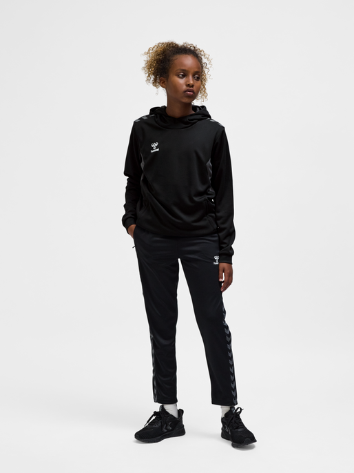 hmlAUTHENTIC PL HOODIE KIDS, BLACK, model