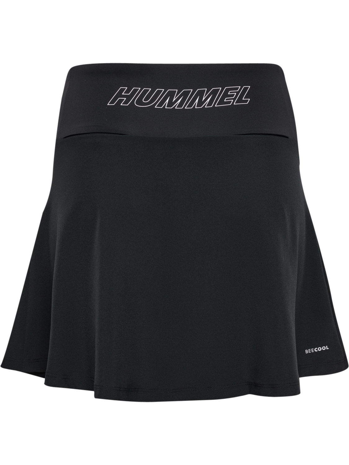 hmlCOURT MID WAIST POCKET SKIRT W, BLACK, packshot