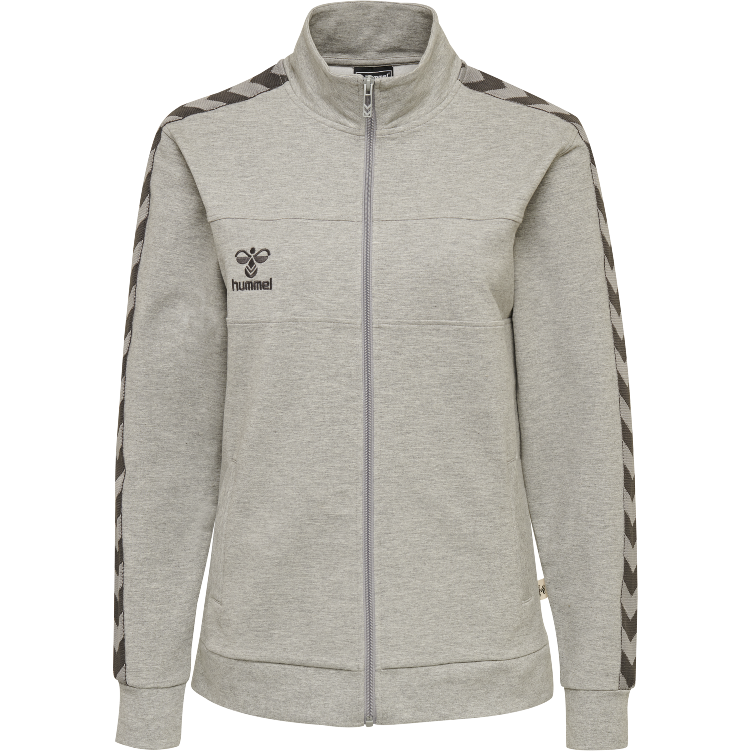 hmlMOVE CLASSIC ZIP JACKET WOMAN, GREY MELANGE, packshot