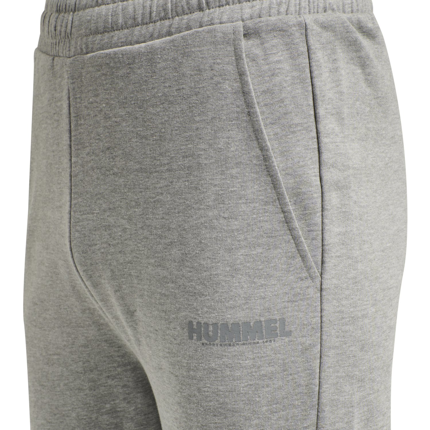 hmlLEGACY REGULAR PANTS PLUS, GREY MELANGE, packshot