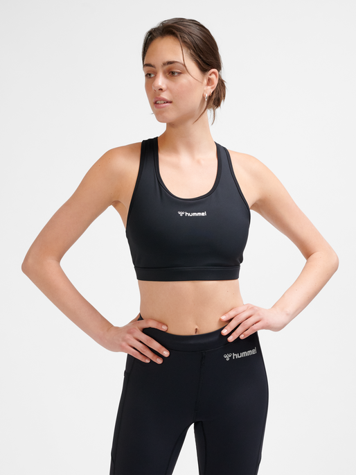 hmlBL PERFORMANCE SPORTS BRA, BLACK, model