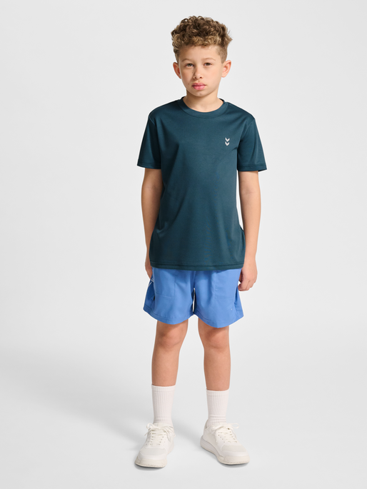 hmlJR PULSE TRAINING T-SHIRT, STARGAZER, model