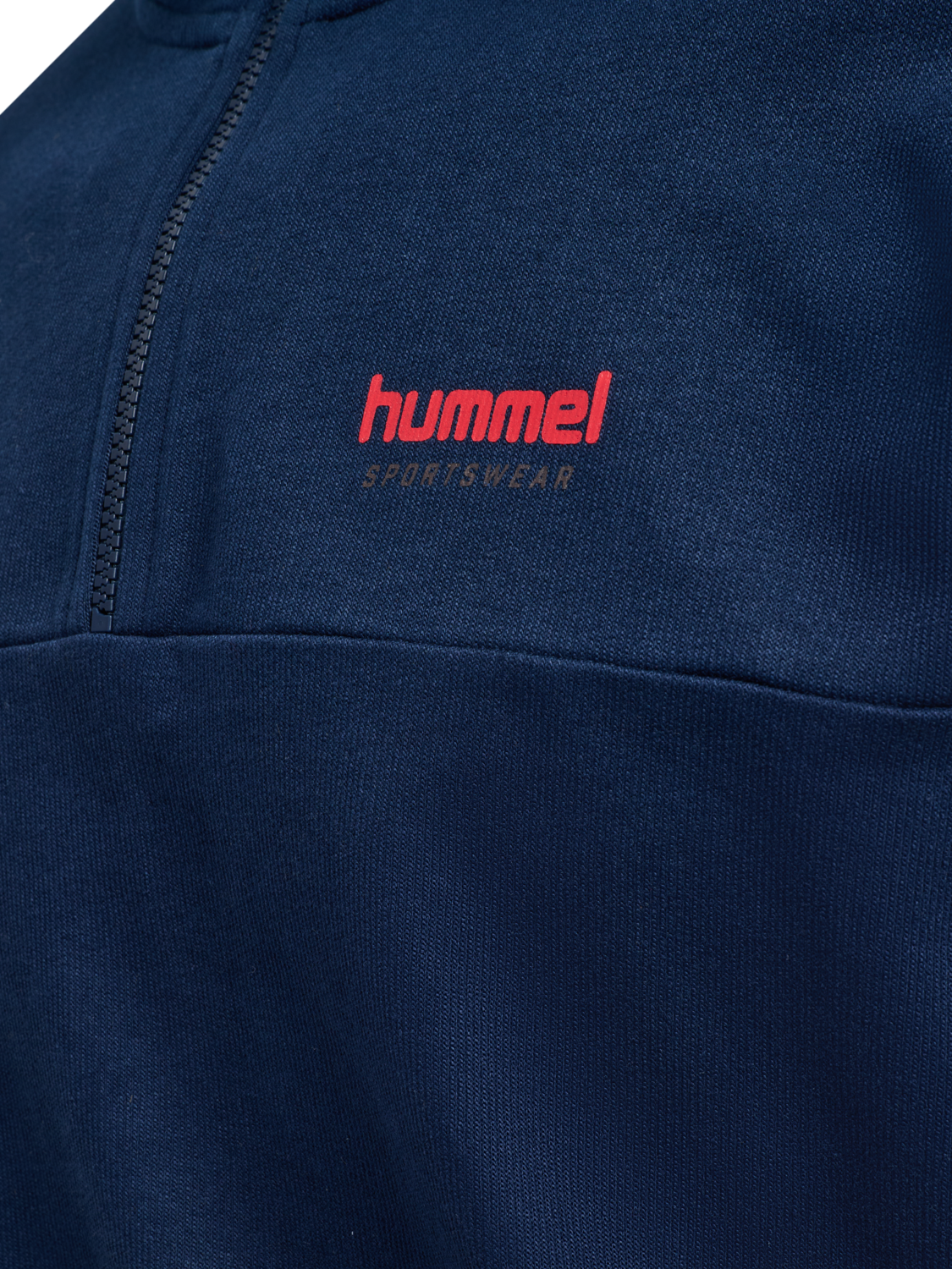 hmlOVERSIZED HALFZIP SPORTSWEAR, DRESS BLUES, packshot