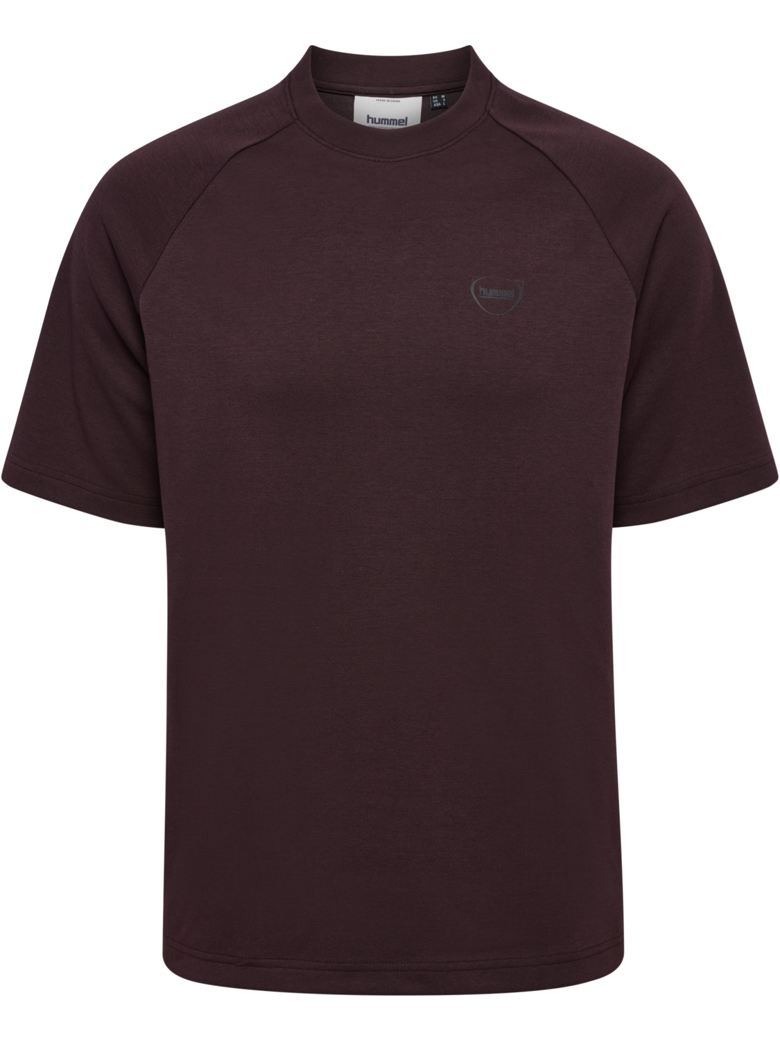hmlTECH LOOSE TEE, CHOCOLATE PLUM, packshot