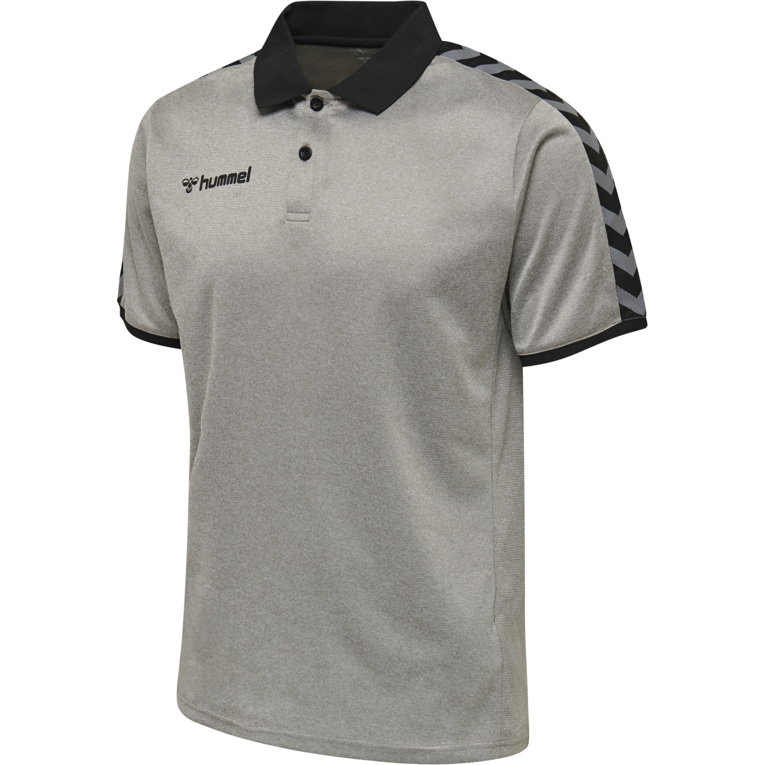 hmlAUTHENTIC FUNCTIONAL POLO, GREY MELANGE, packshot