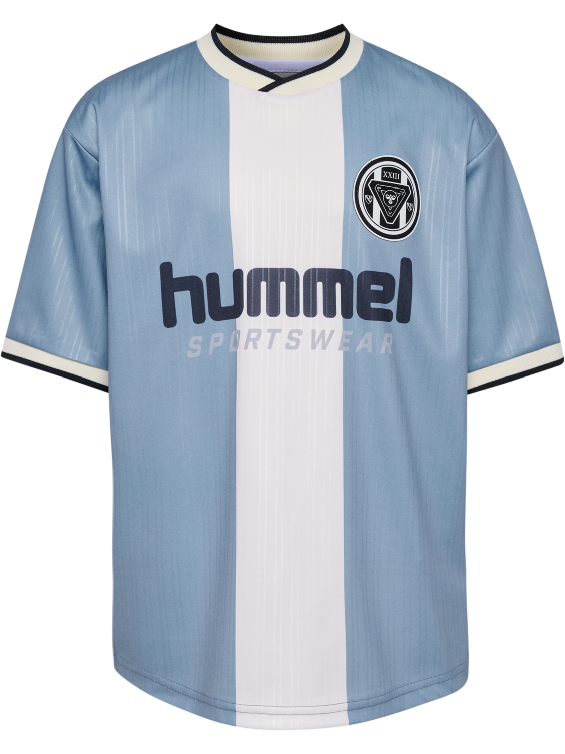 hmlJR LOOSE BALL  JERSEY S/S SET, FADED DENIM, packshot