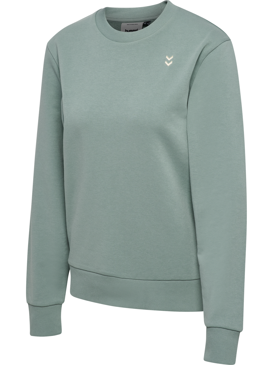 hmlPULSE W SWEAT CREWNECK, CHINOIS GREEN, packshot