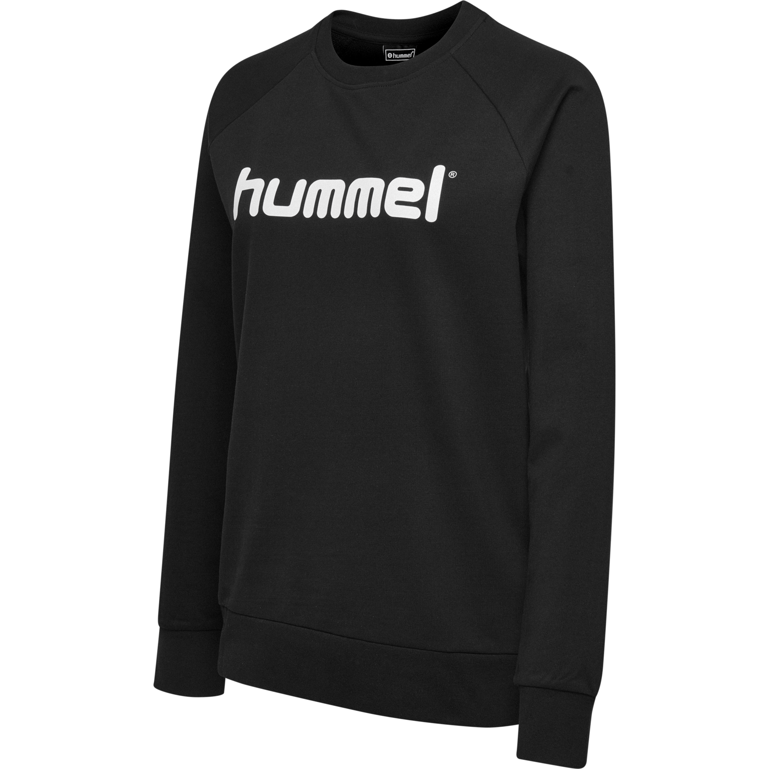 HMLGO COTTON LOGO SWEATSHIRT WOMAN, BLACK, packshot