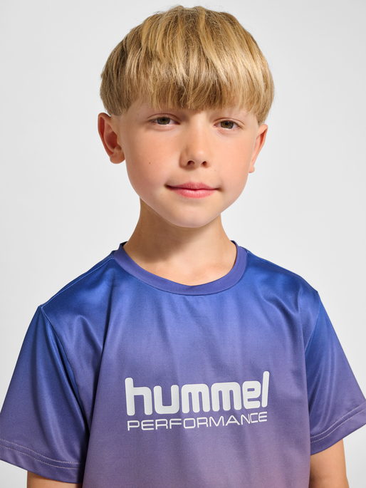 hmlJR GYM T-SHIRT S/S, LAVENDER MIST, model