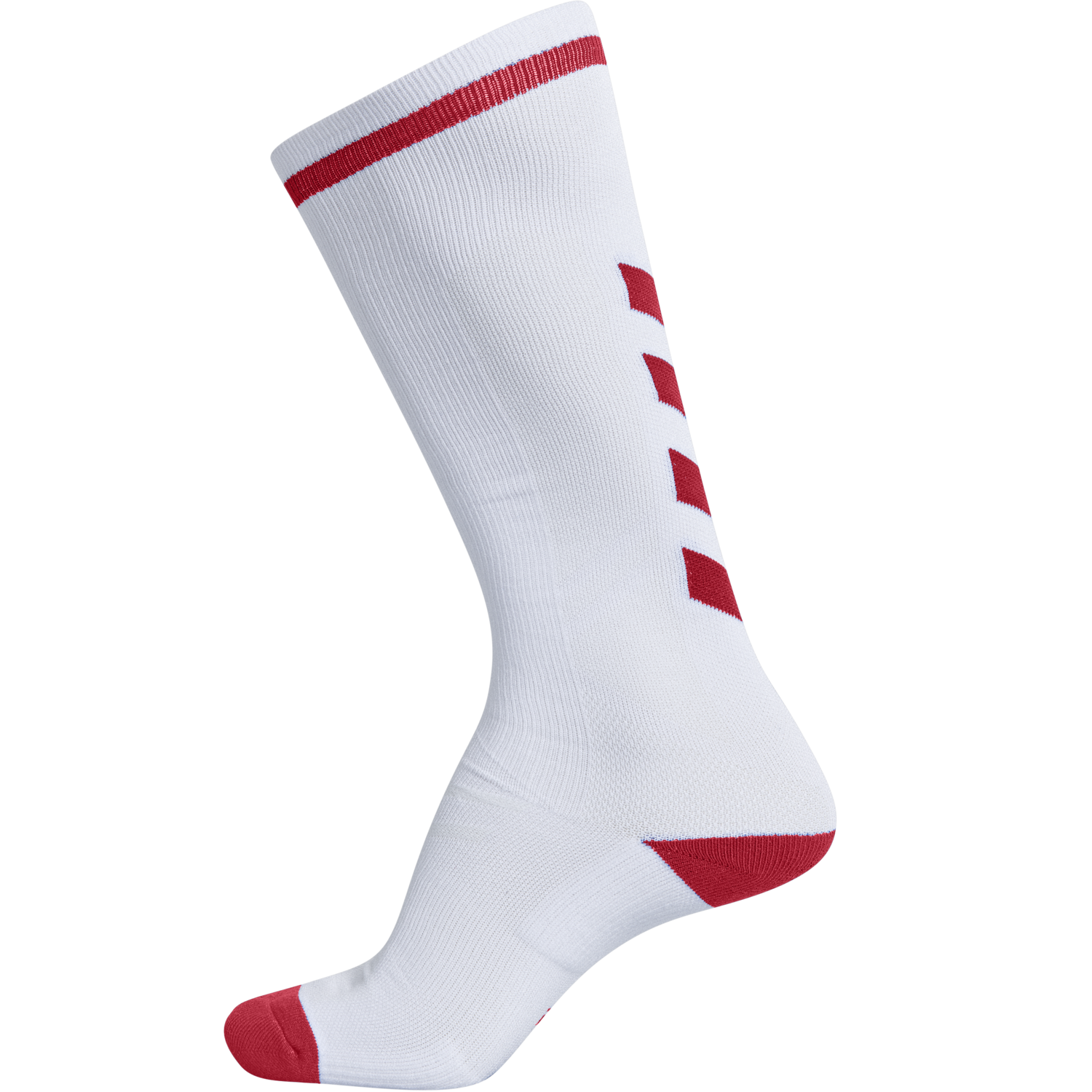 ELITE INDOOR SOCK HIGH, WHITE/TRUE RED, packshot