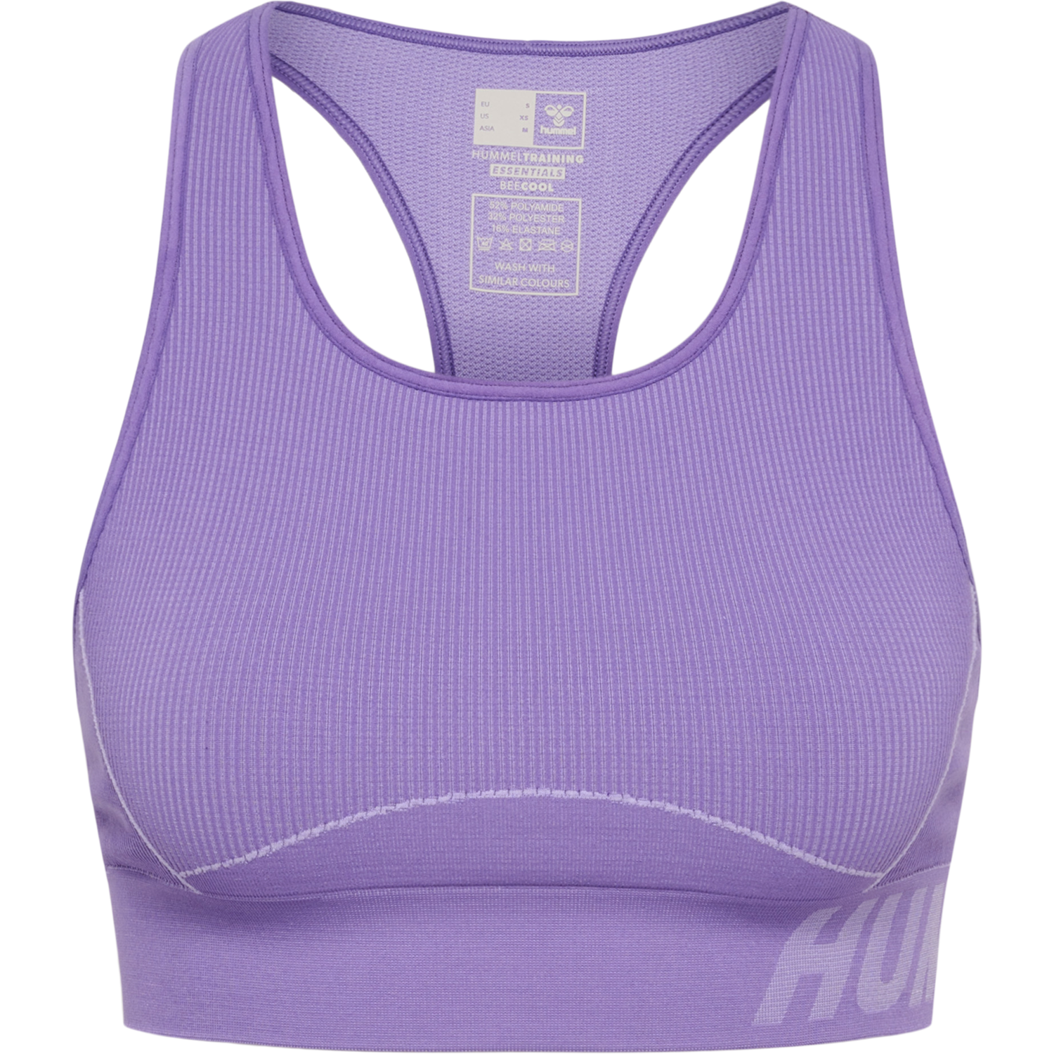 hmlTE CHRISTEL SEAMLESS SPORTS TOP, PAISLEY PURPLE/LAVENDER MELANG, packshot