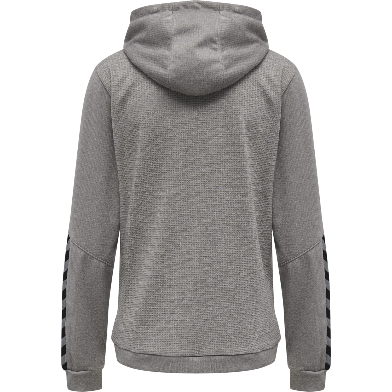 hmlAUTHENTIC POLY ZIP HOODIE WOMAN, GREY MELANGE, packshot