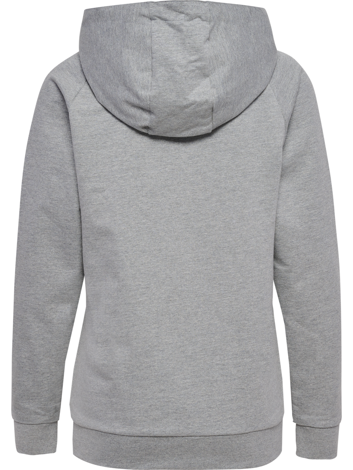 HMLGO COTTON LOGO HOODIE WOMAN, GREY MELANGE, packshot