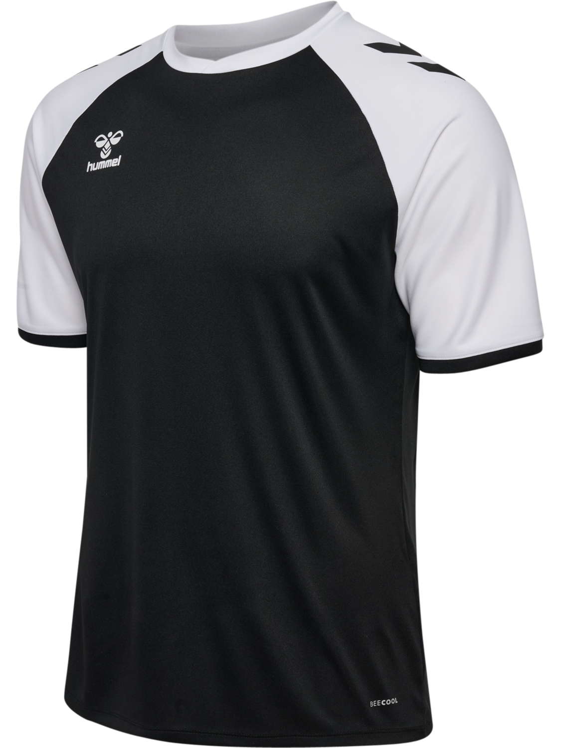 hmlMATCH LEAGUE JERSEY S/S, BLACK/WHITE, packshot