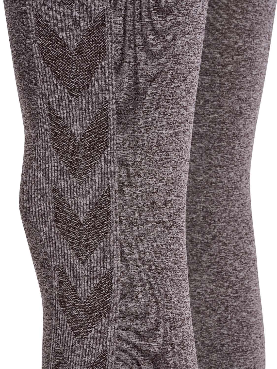 hmlCI SEAMLESS MID WAIST TIGHTS, CHOCOLATE PLUM MELANGE, packshot