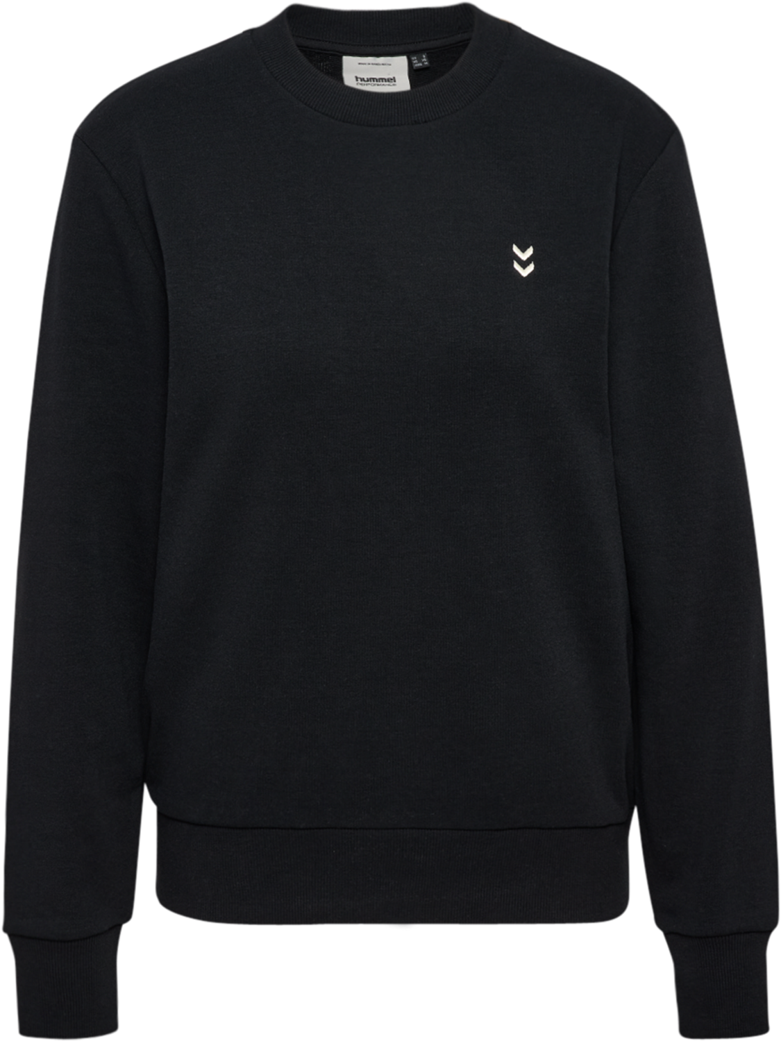 hmlPULSE W SWEAT CREWNECK, BLACK, packshot