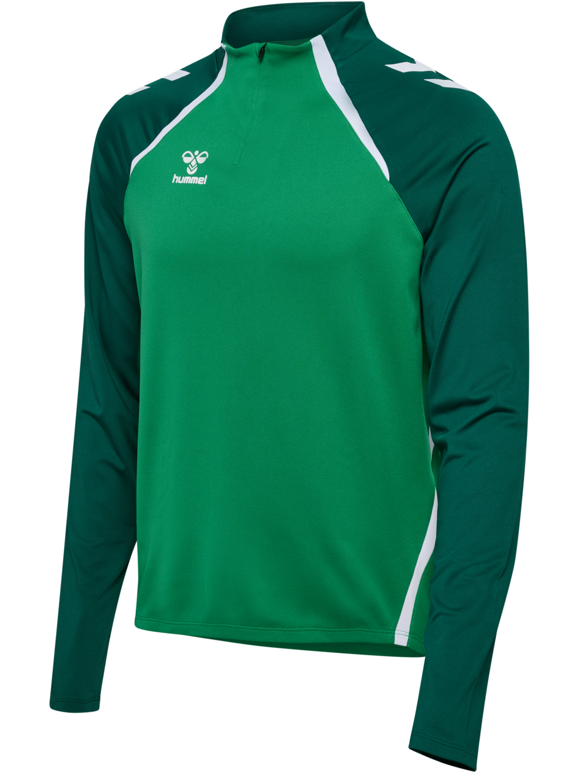 hmlLEAD 2.0 HALF ZIP, JELLY BEAN/EVERGREEN, packshot