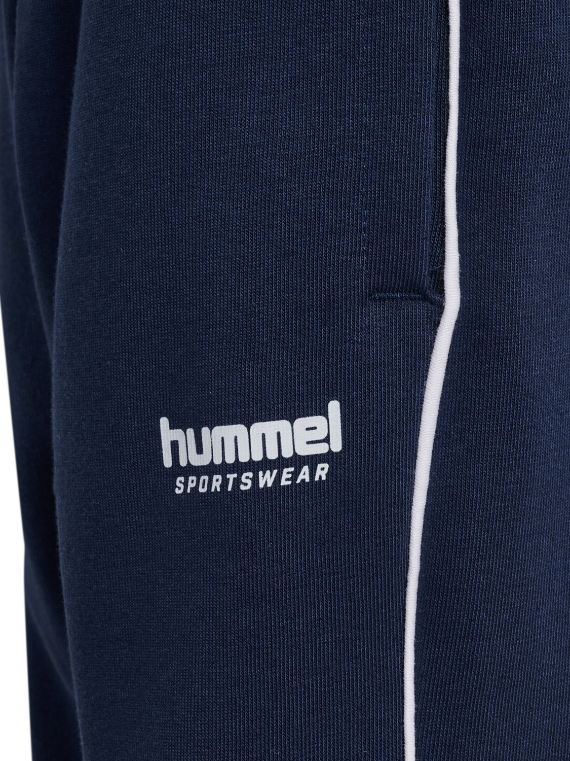 hmlJR LOOSE SWEATPANT PIPING, DRESS BLUES, packshot