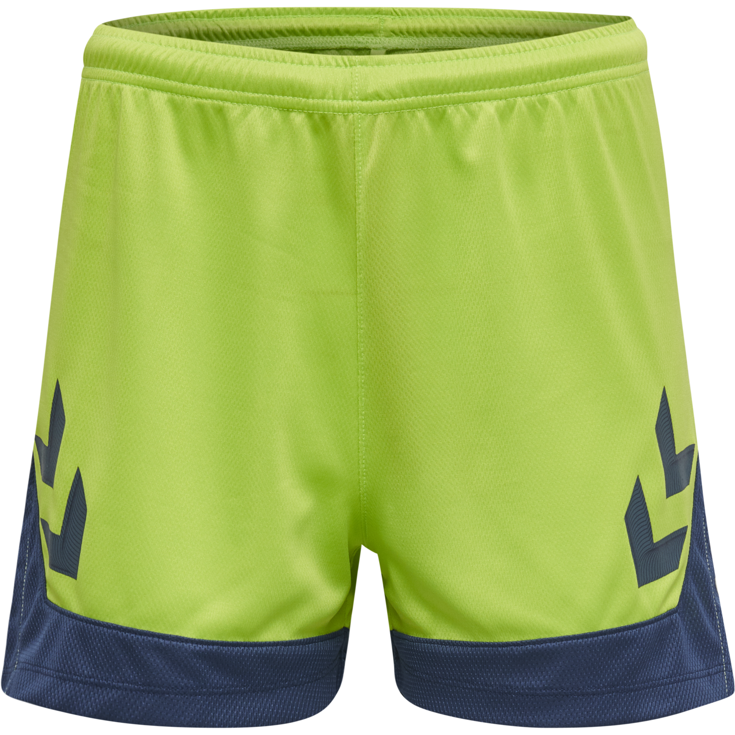 hmlLEAD WOMENS POLY SHORTS, LIME PUNCH, packshot