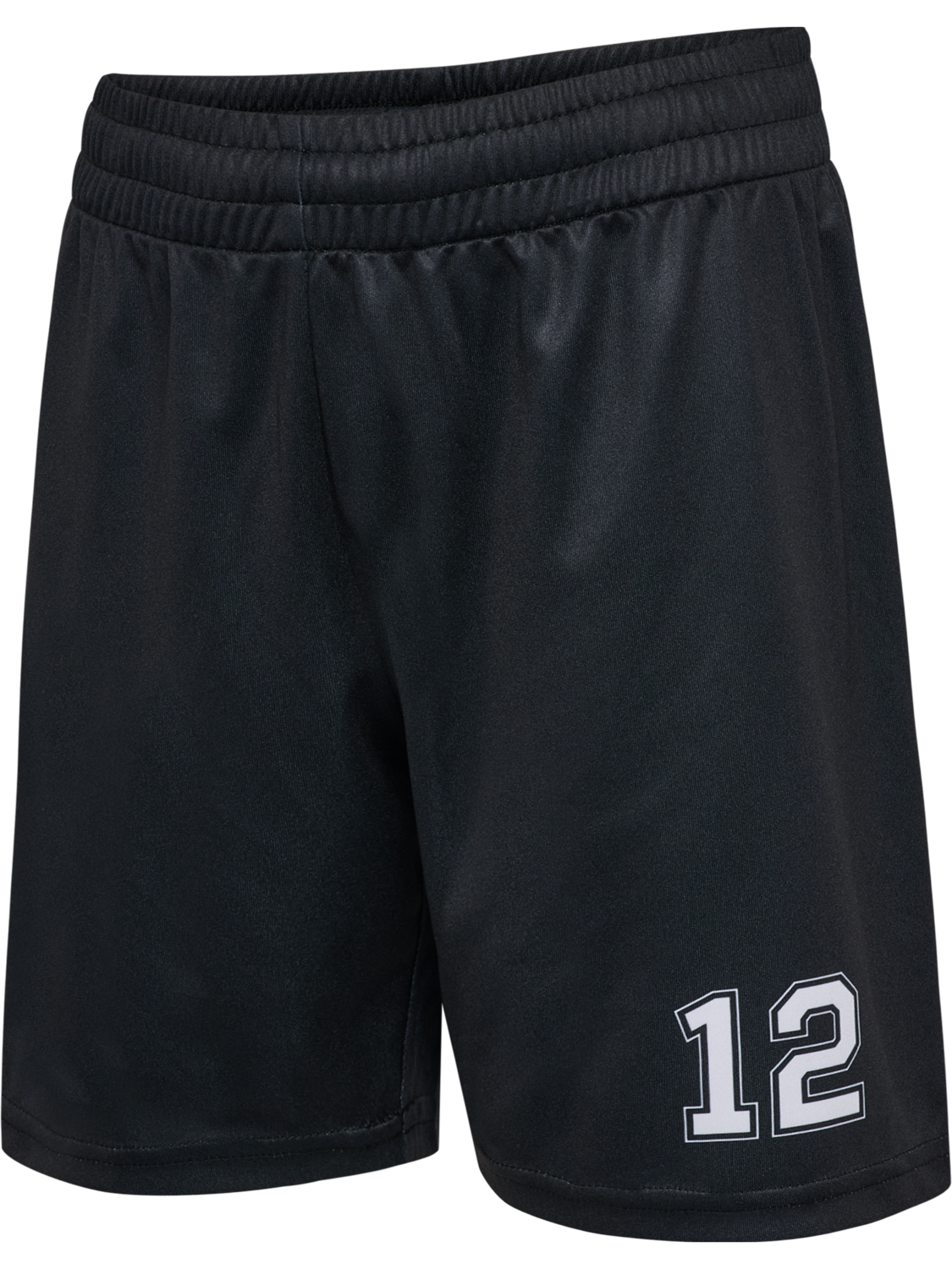 hmlSHIMMER SHORTS, BLACK/WHITE, packshot