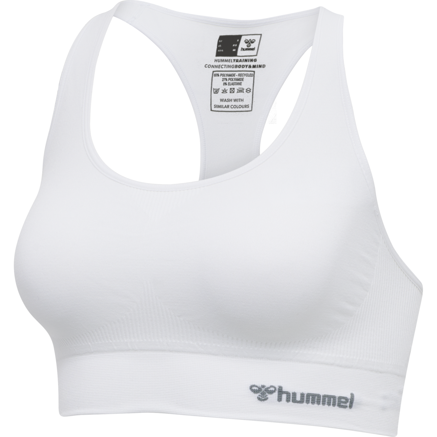 hmlTIF SEAMLESS SPORTS TOP, WHITE, packshot