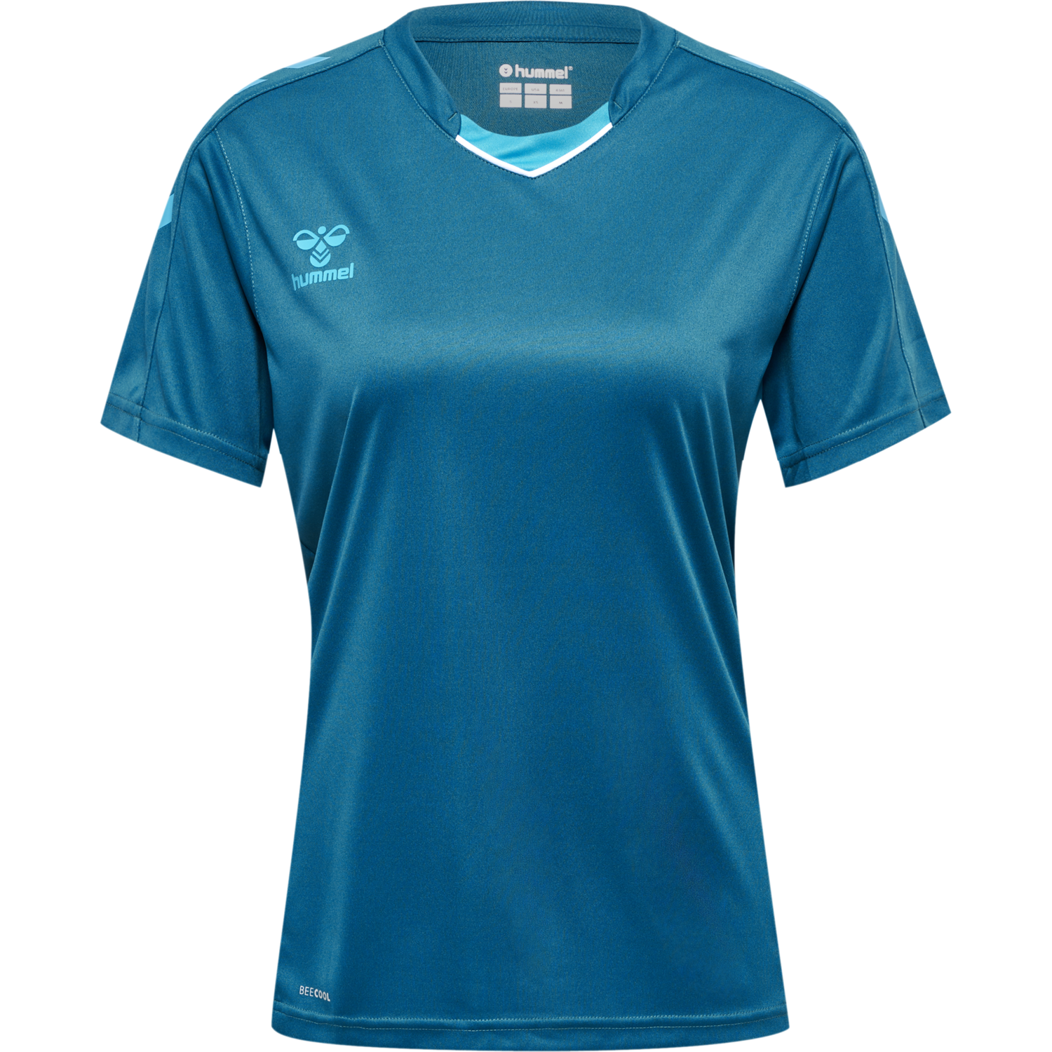 hmlCORE XK POLY JERSEY S/S WOMAN, BLUE CORAL, packshot