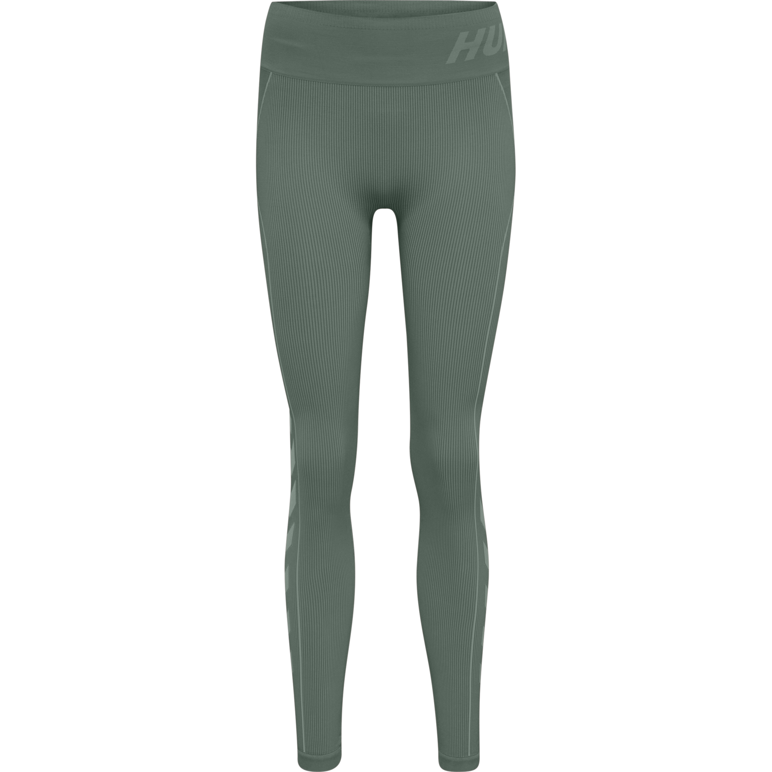 hmlTE CHRISTEL SEAMLESS MW TIGHTS, LILY PAD/ LAUREL WREATH MELANGE, packshot