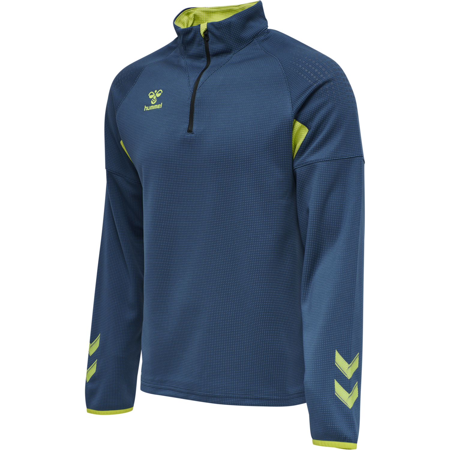 hmlLEAD PRO HALF ZIP, DARK DENIM, packshot