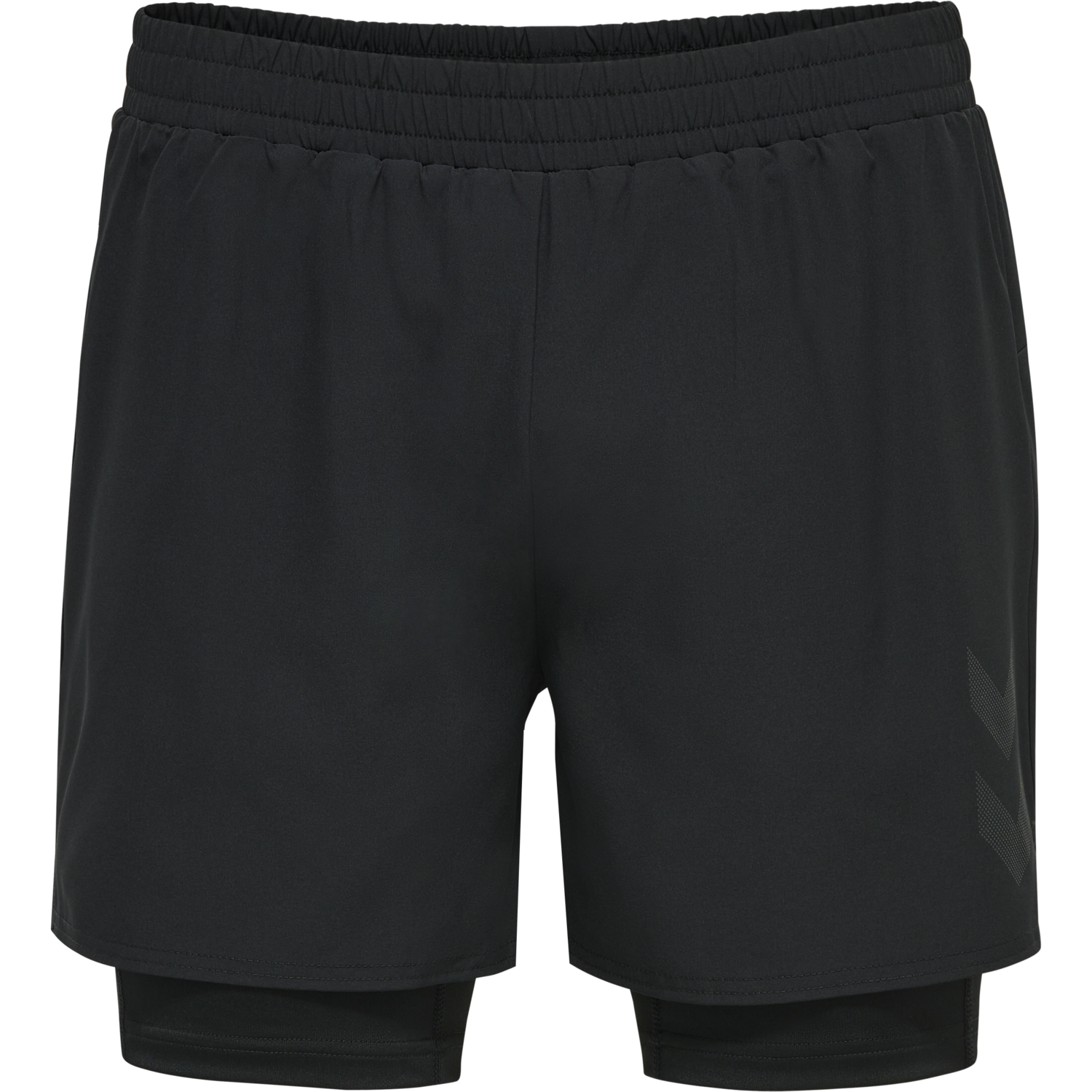 hmlMT FORCE 2 IN 1 SHORTS, BLACK, packshot