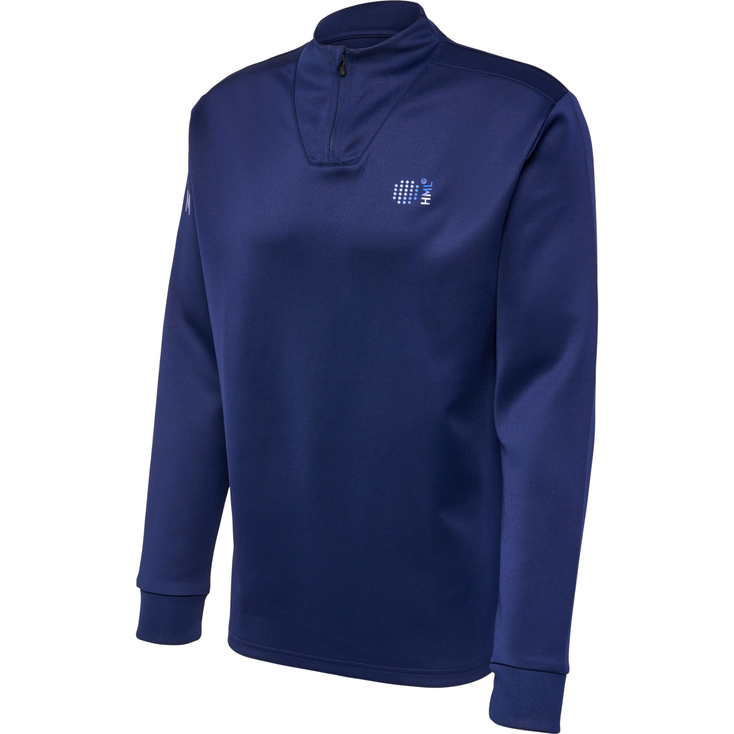 hmlCOURT HALF ZIP L/S, MARINE, packshot