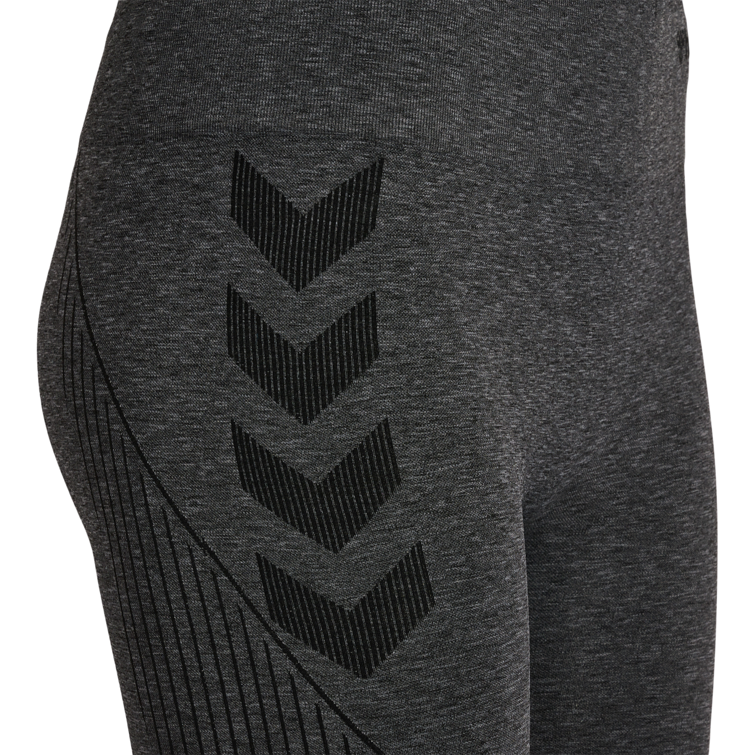 hmlMT HANA 2.0 SEAMLESS MW TIGHTS, BLACK MELANGE, packshot