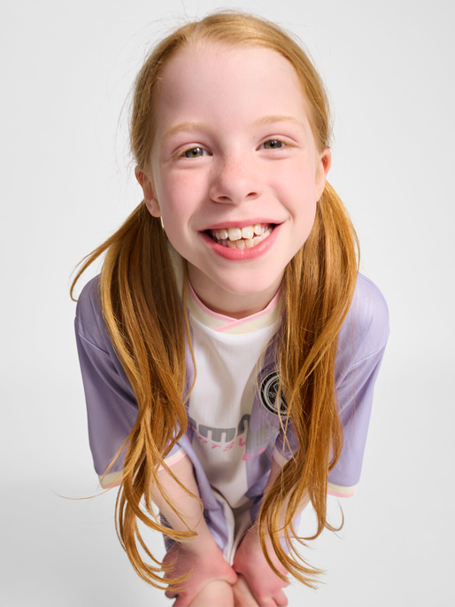 hmlJR LOOSE BALL  JERSEY S/S, LAVENDER, model