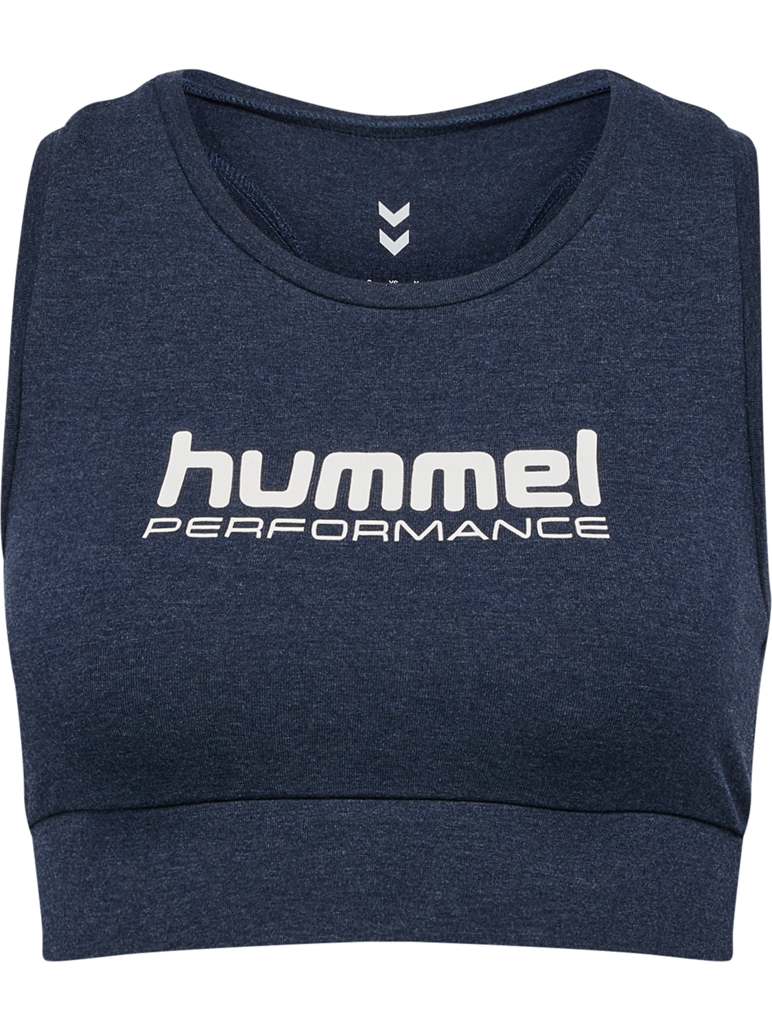hmlPULSE LOGO LIGHT SUPPORT BRA, DRESS BLUE MELANGE, packshot