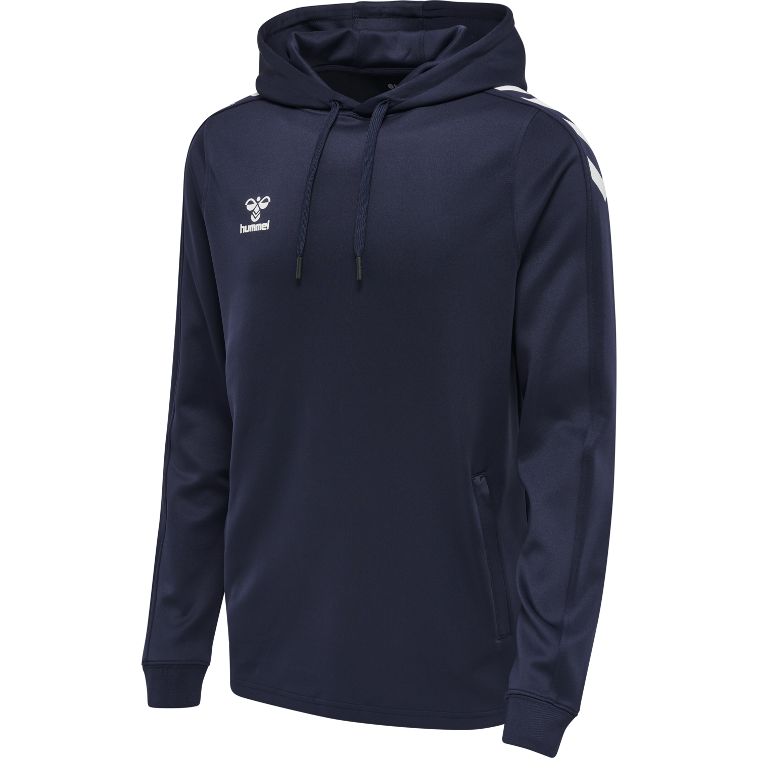 hmlCORE XK POLY SWEAT HOODIE, MARINE, packshot