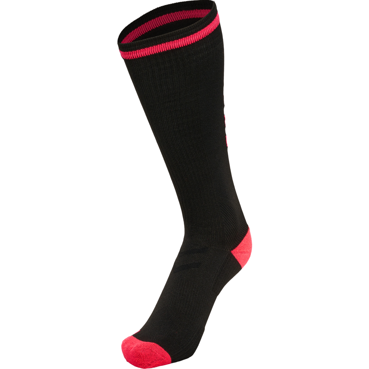 ELITE INDOOR SOCK HIGH, BLACK/DIVA PINK, packshot