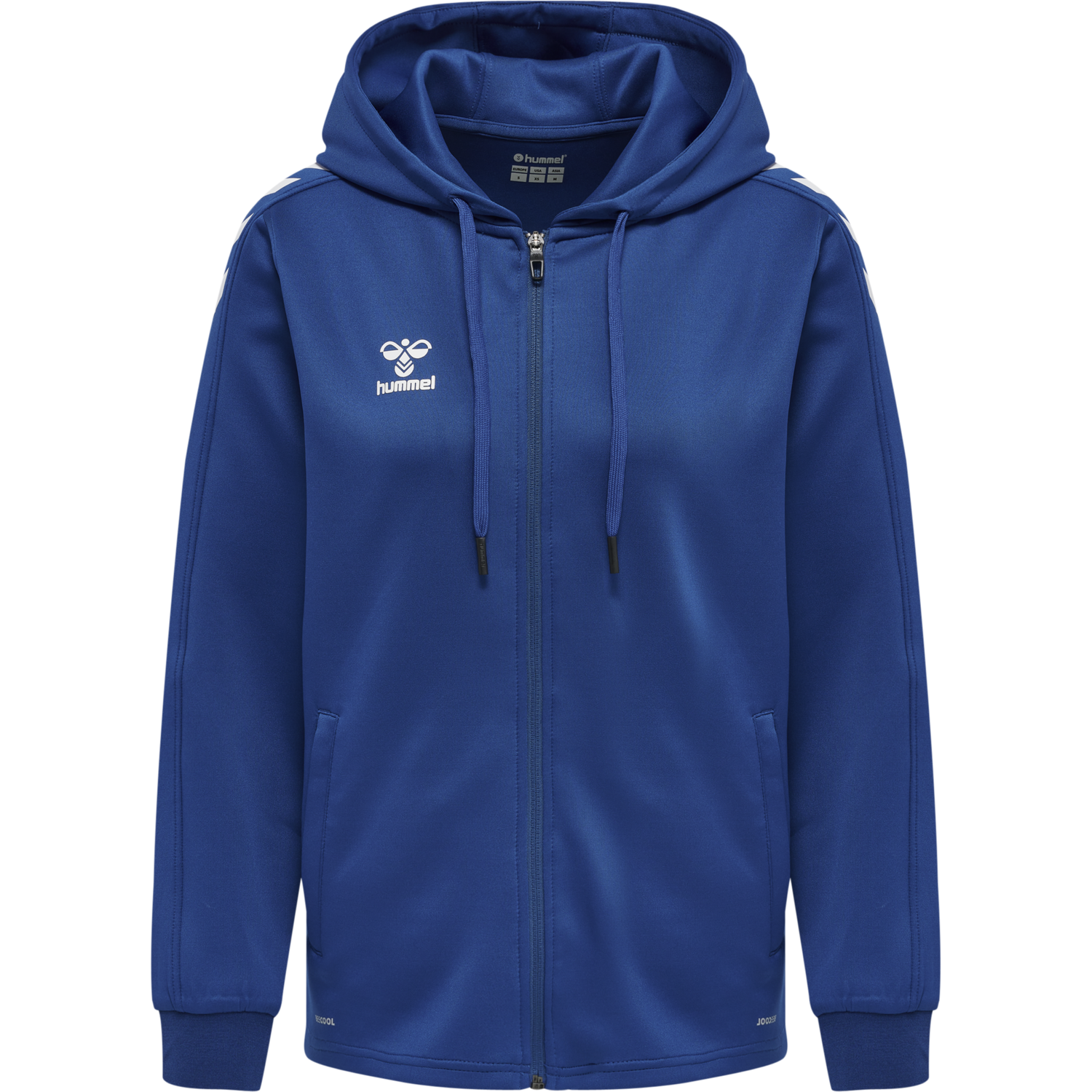 hmlCORE XK POLY ZIP HOOD SWEAT WOMA, TRUE BLUE, packshot