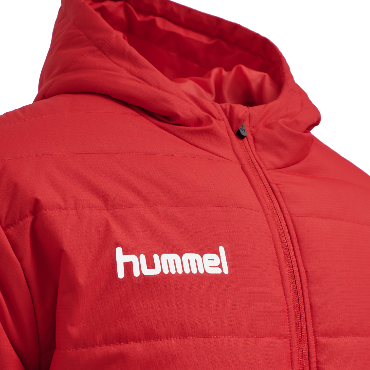 hmlPROMO SHORT BENCH JACKET, TRUE RED, packshot