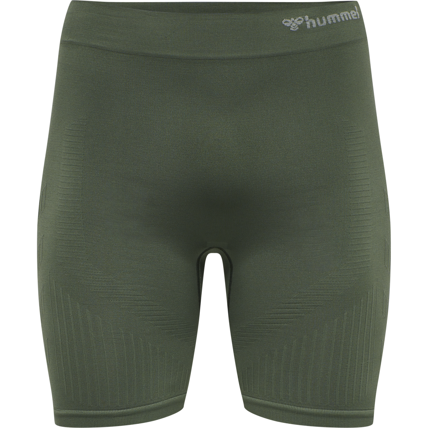 hmlSTROKE SEAMLESS TIGHT SHORTS, THYME, packshot