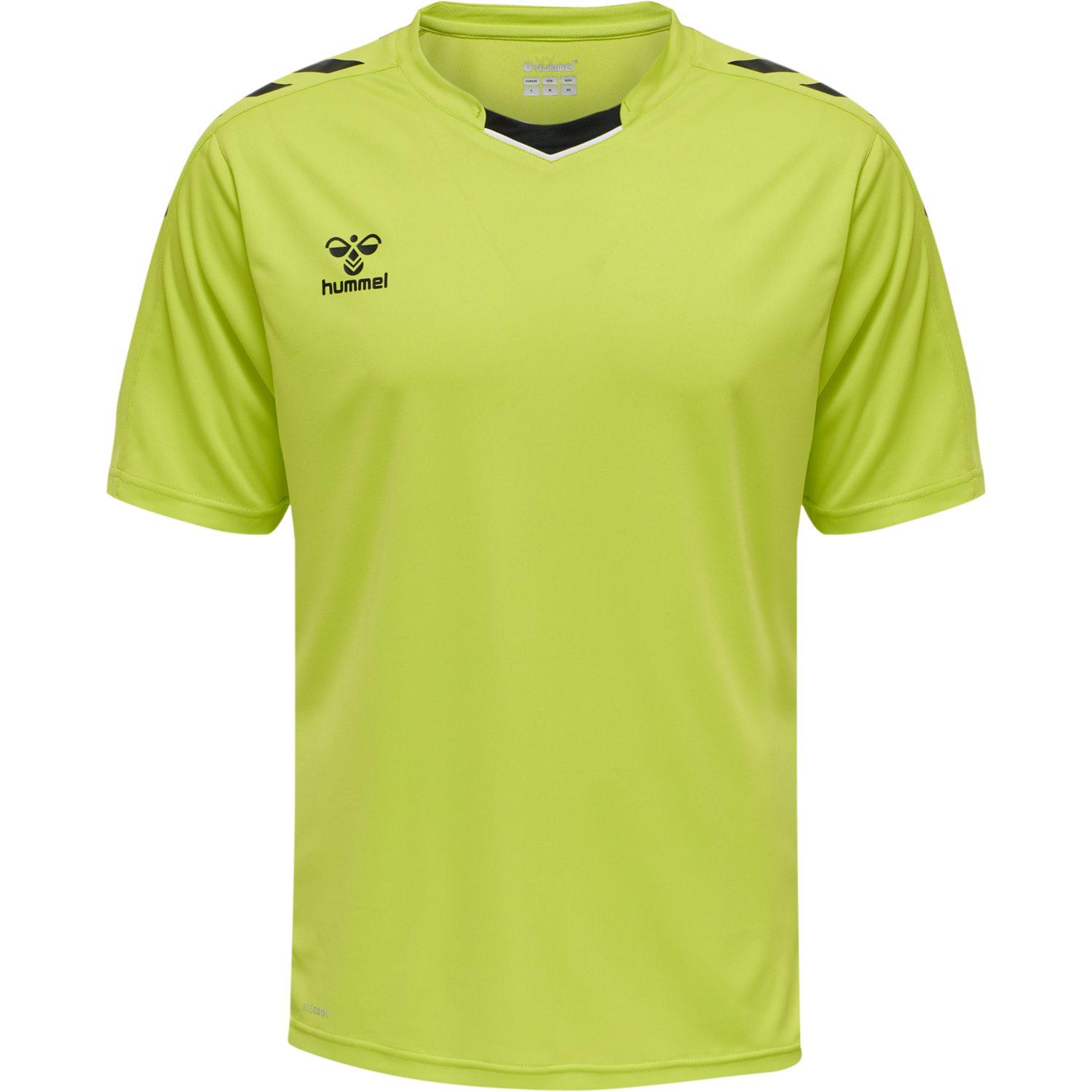 hmlCORE XK POLY JERSEY S/S, LIME POPSICLE, packshot