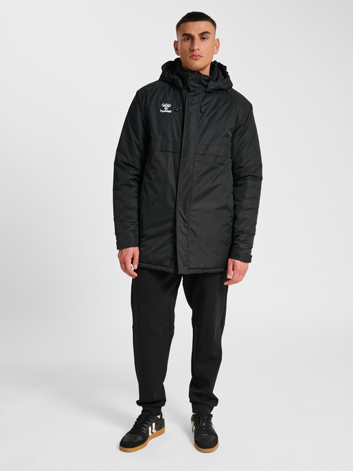 hmlGO PARKA JACKET, BLACK, model