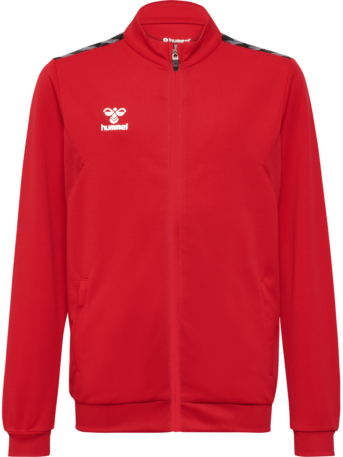hmlAUTHENTIC PL ZIP JACKET KIDS, TRUE RED, packshot
