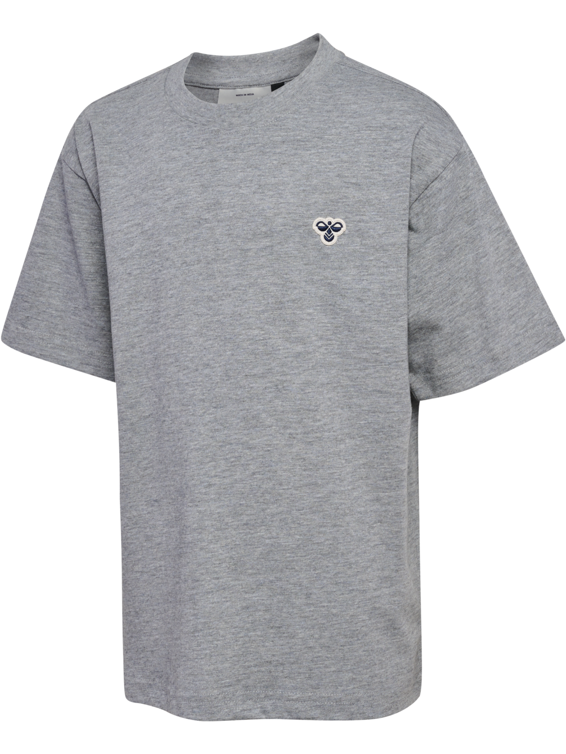 hmlJR LOOSE T-SHIRT S/S BEE, GREY MELANGE, packshot