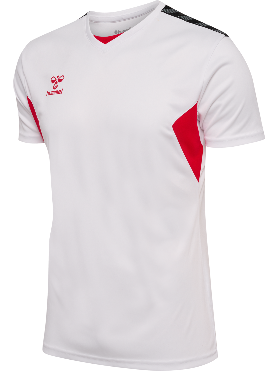 hmlAUTHENTIC PL JERSEY S/S, WHITE/TRUE RED, packshot